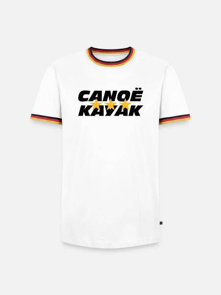 Canoë Kayak - T-shirt contrasté Homme - blanc/tricolore