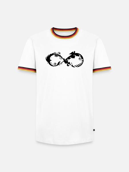 A symbol of infinity - Men's Ringer Shirt - white/tricolour