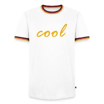 Refroidir - T-shirt contrasté Homme - blanc/tricolore - Devant - AI Model Female 172 light (172cm) & AI Model Male 185 light (185cm)