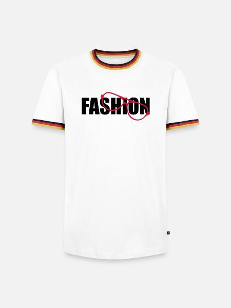 Fashion - Men's Ringer Shirt - white/tricolour