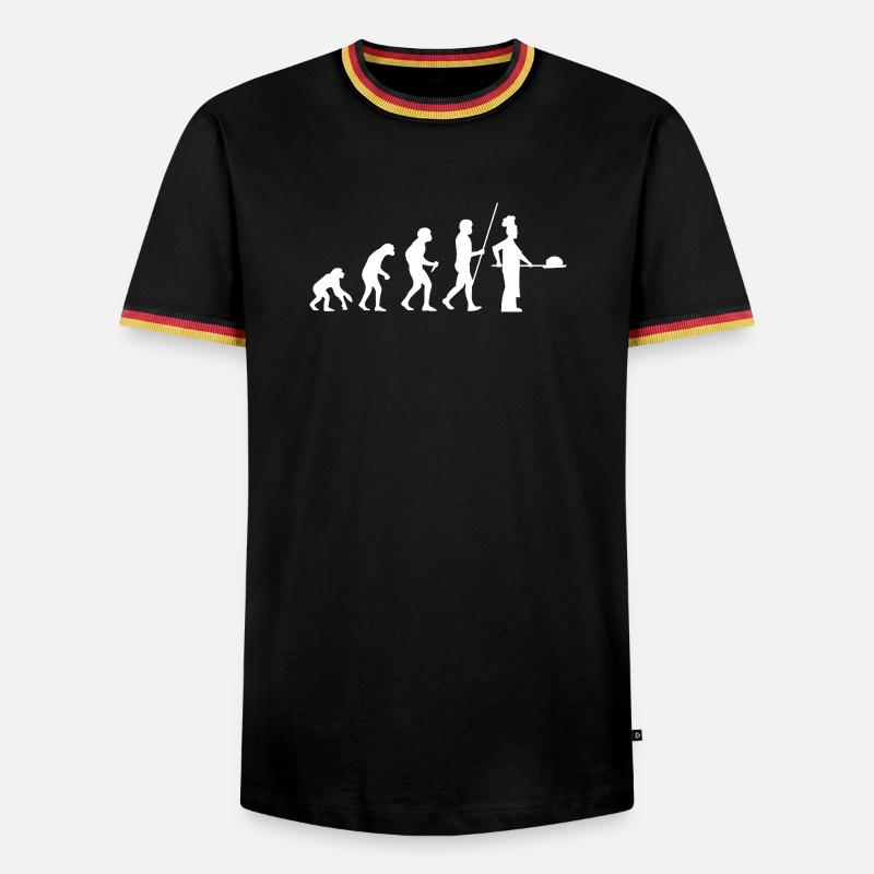 Évolution de Baker - T-shirt contrasté Homme - noir/tricolore
