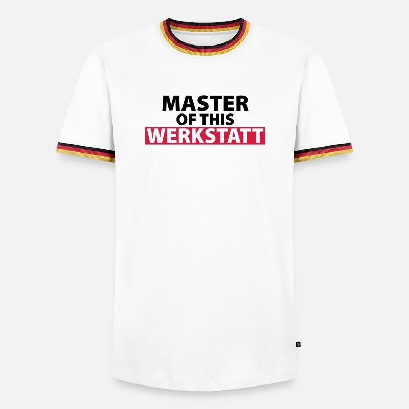 master of this workshop - Men's Ringer Shirt - white/tricolour