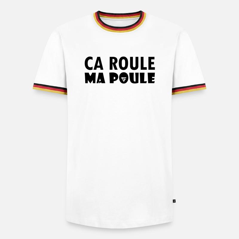 It rolls my hen - Men's Ringer Shirt - white/tricolour