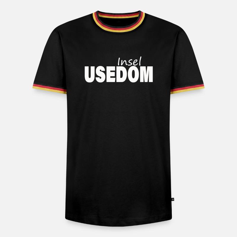 Utilisation - T-shirt contrasté Homme - noir/tricolore
