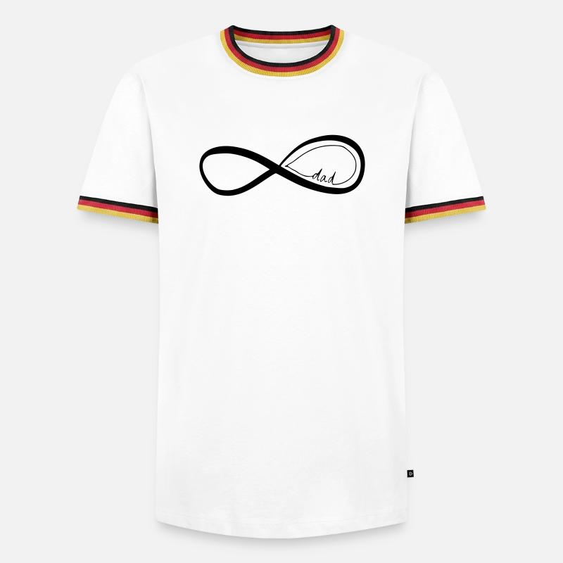 dad - Men's Ringer Shirt - white/tricolour