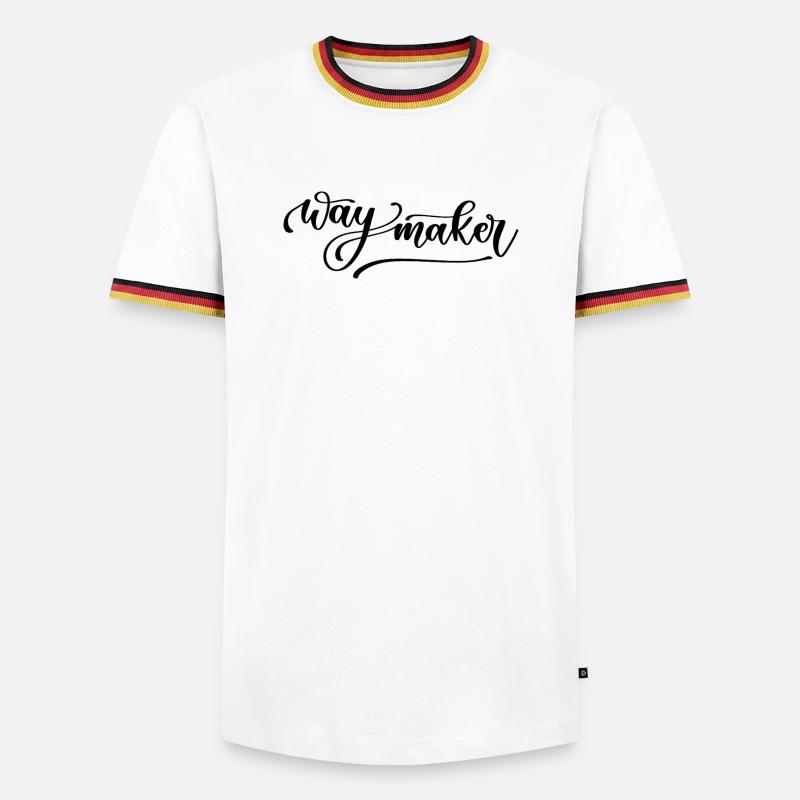 waymaker - Men's Ringer Shirt - white/tricolour