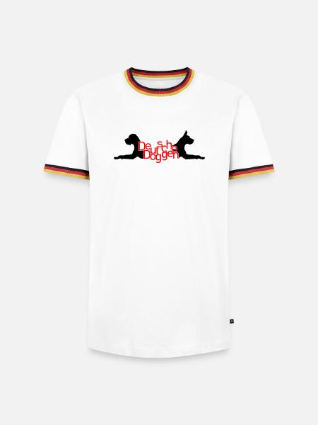German mastiffs - T / P - Men's Ringer Shirt - white/tricolour