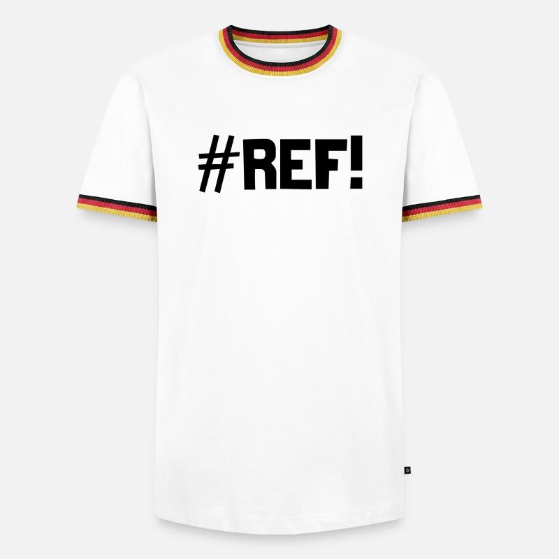 #REF! - Men's Ringer Shirt - white/tricolour