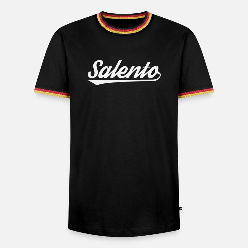 Salento Coastal Script - Men's Ringer Shirt - black/tricolour