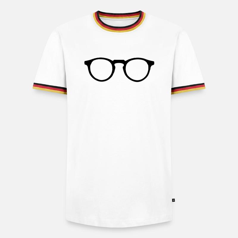 Spectacles - Men's Ringer Shirt - white/tricolour
