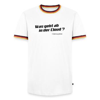 nuage - T-shirt contrasté Homme - blanc/tricolore - Devant - AI Model Female 172 light (172cm) & AI Model Male 185 light (185cm)