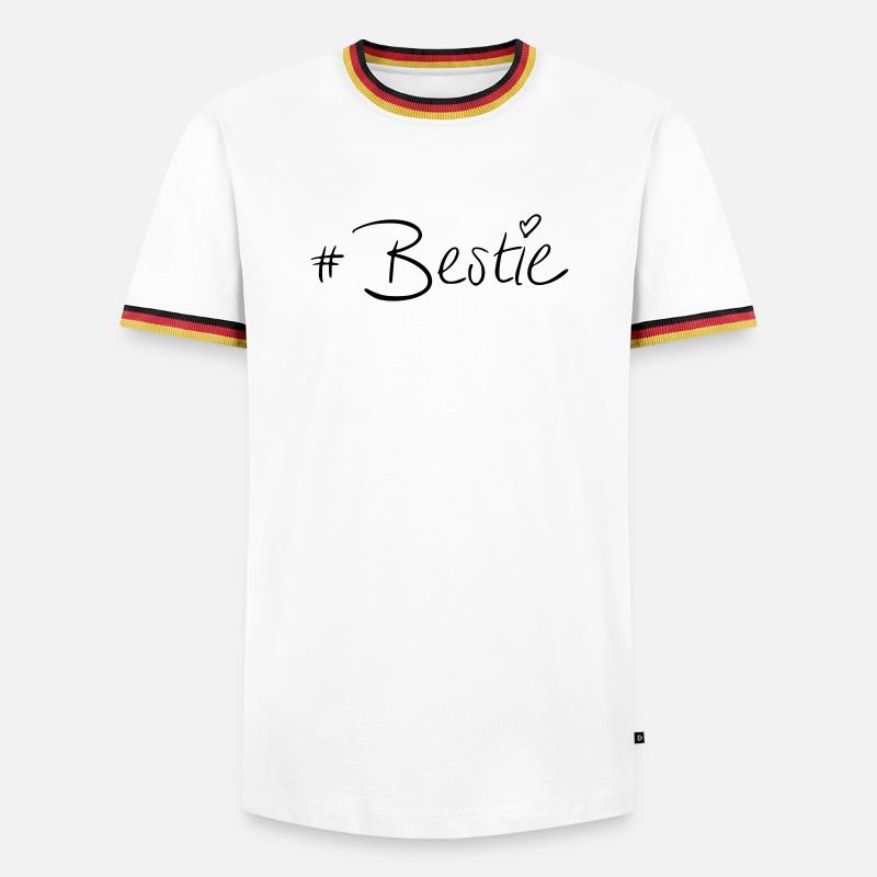 #Beast - Men's Ringer Shirt - white/tricolour