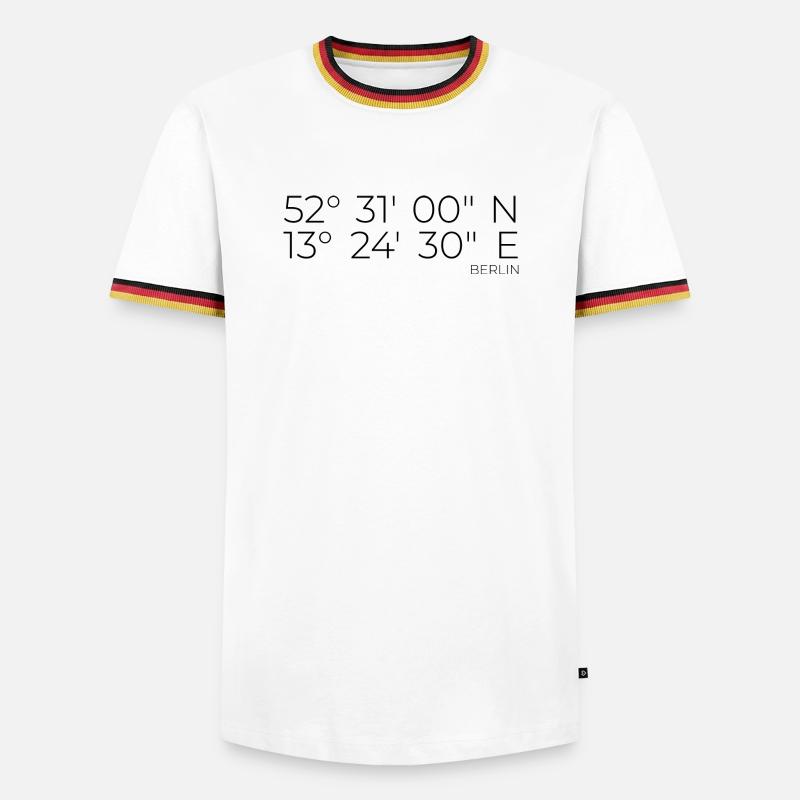 Coordinates Berlin - Men's Ringer Shirt - white/tricolour