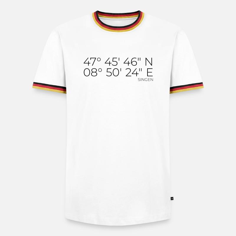 Coordinates Singing - Men's Ringer Shirt - white/tricolour