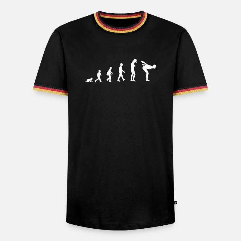 Evolution to Float - Men's Ringer Shirt - black/tricolour