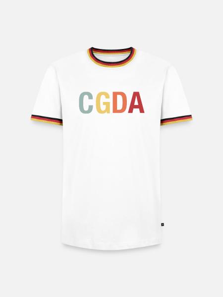 CGDA viola tuning string musician retro - Men's Ringer Shirt - white/tricolour