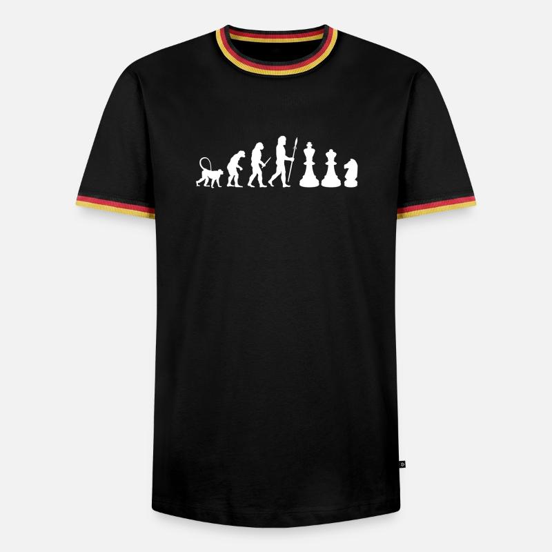 Chess Evolution - Men's Ringer Shirt - black/tricolour