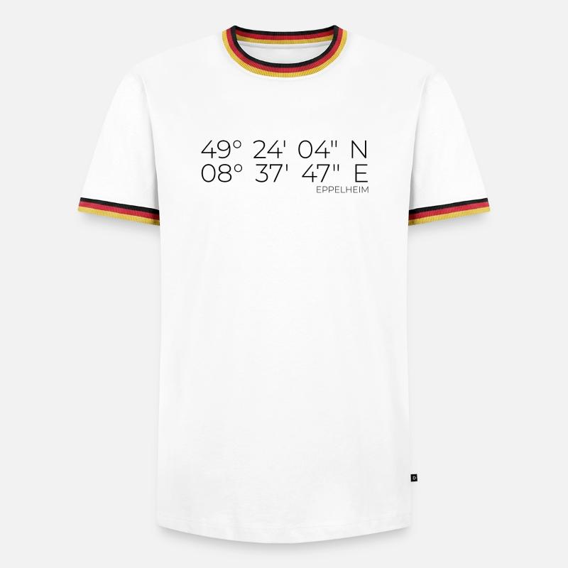 Coordinates Eppelheim - Men's Ringer Shirt - white/tricolour