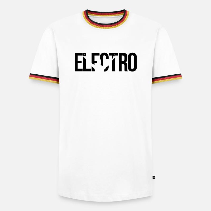 electro - Men's Ringer Shirt - white/tricolour
