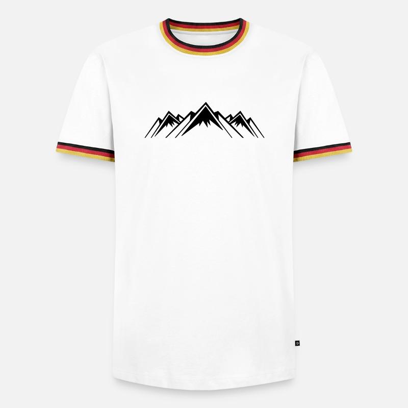 Mountains Mountain Mountains - Men's Ringer Shirt - white/tricolour