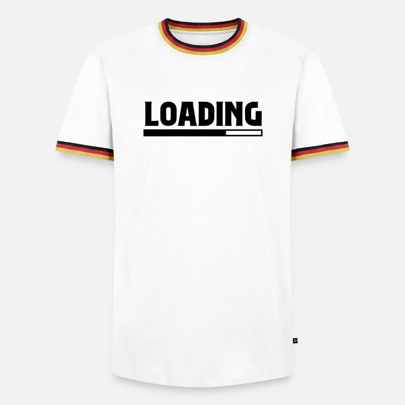 Loading - Men's Ringer Shirt - white/tricolour