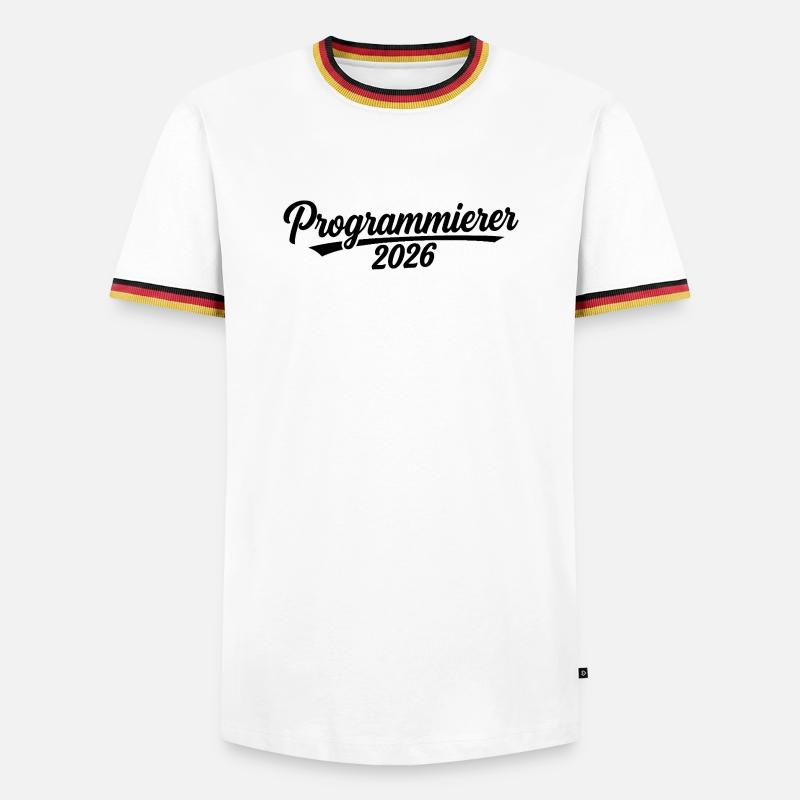 Programmer 2026 – Coding Design - Men's Ringer Shirt - white/tricolour