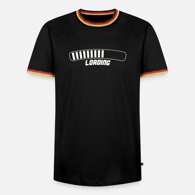 Loading - Men's Ringer Shirt - black/tricolour