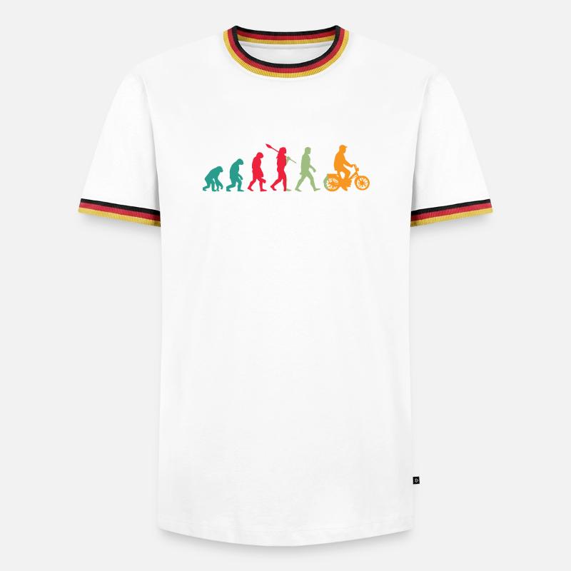 Mofa Evolution Mobylette - T-shirt contrasté Homme - blanc/tricolore