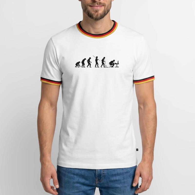 Programmer Evolution Computer Scientist Developer Men's Ringer Shirt