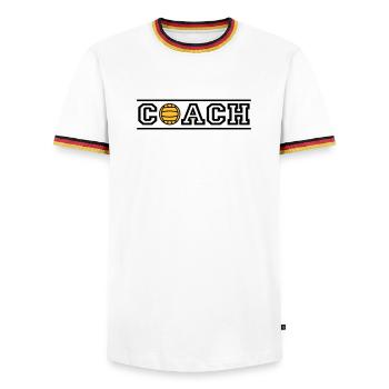 Coach - T-shirt contrasté Homme - blanc/tricolore - Devant - AI Model Female 172 light (172cm) & AI Model Male 185 light (185cm)