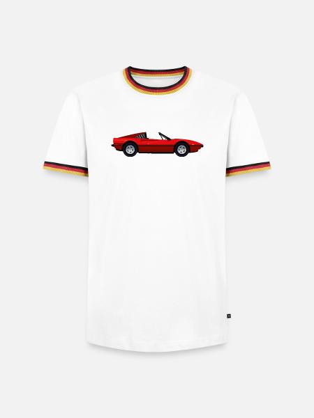 RED SPORTS CAR - Men's Ringer Shirt - white/tricolour