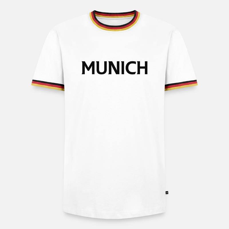 Munich Munchen - Men's Ringer Shirt - white/tricolour
