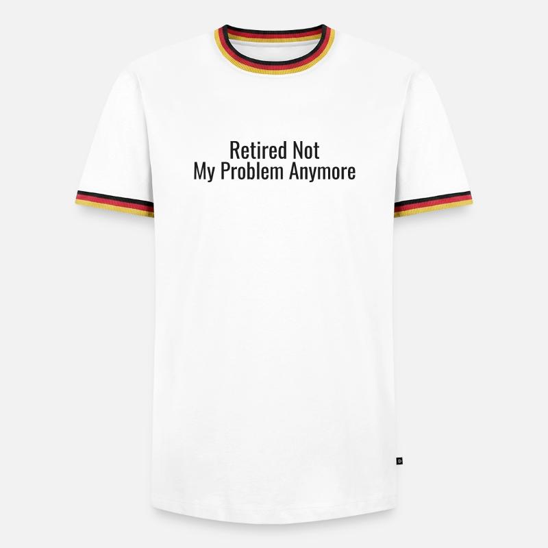 Retirement: NotMoreMyProblem - Men's Ringer Shirt - white/tricolour