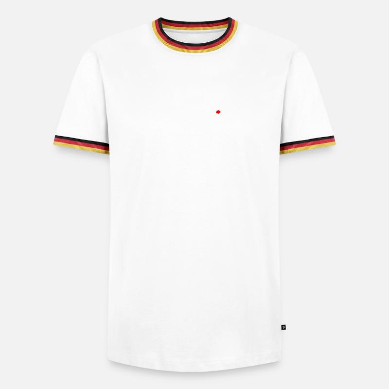 Summit Pulse Red Peak - Men's Ringer Shirt - white/tricolour