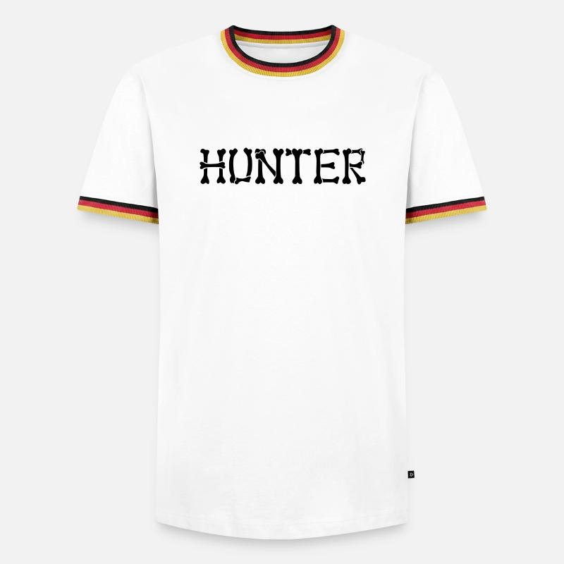 Hunter - Men's Ringer Shirt - white/tricolour