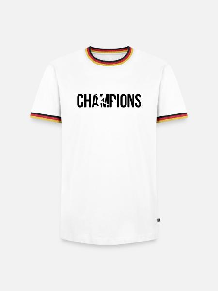 champions - T-shirt contrasté Homme - blanc/tricolore