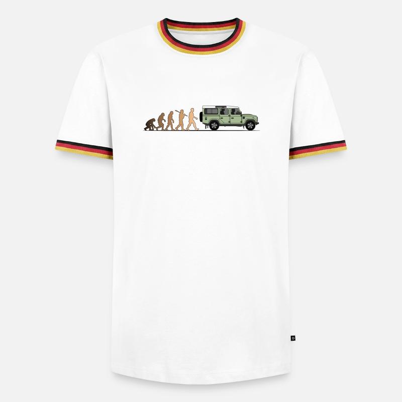 Defender Evolution 110 Couleur - T-shirt contrasté Homme - blanc/tricolore