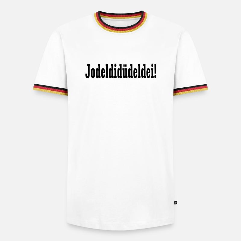 jodeldidüdeldei - Men's Ringer Shirt - white/tricolour