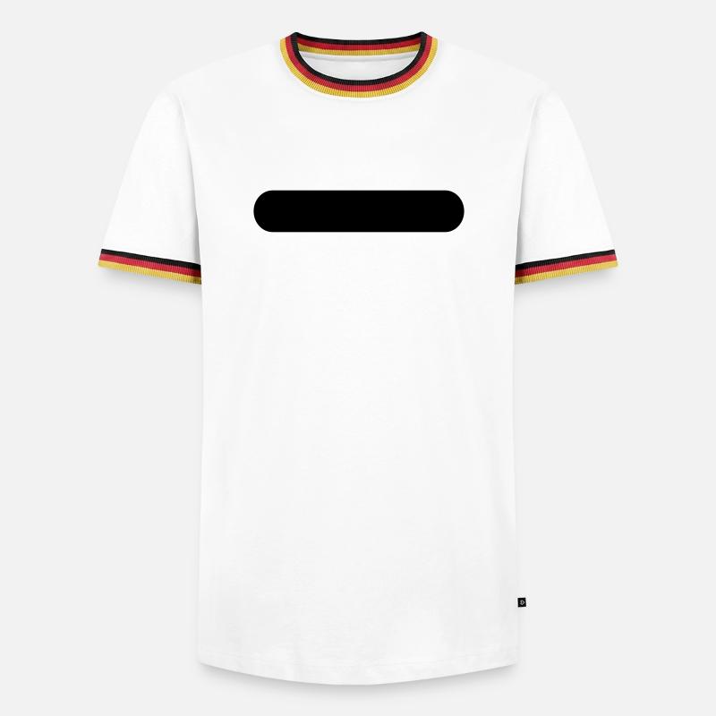 Button - Men's Ringer Shirt - white/tricolour