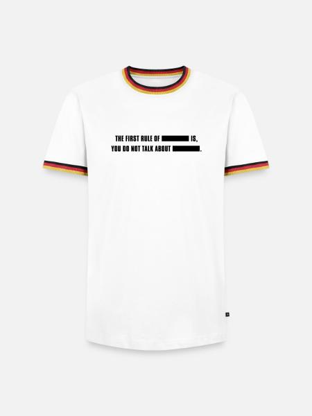 fightclub - T-shirt contrasté Homme - blanc/tricolore