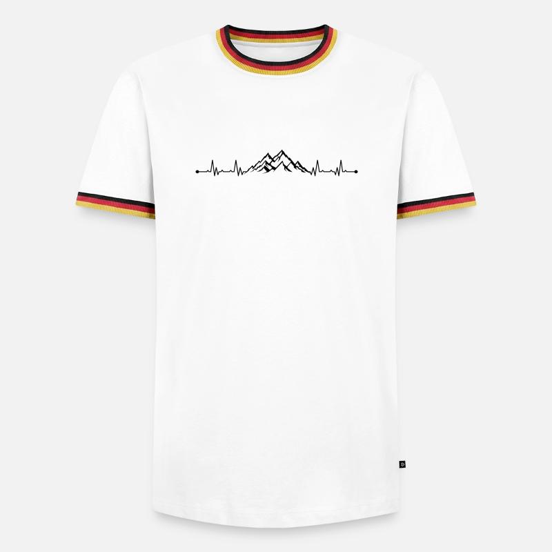 Please attach the design - Men's Ringer Shirt - white/tricolour