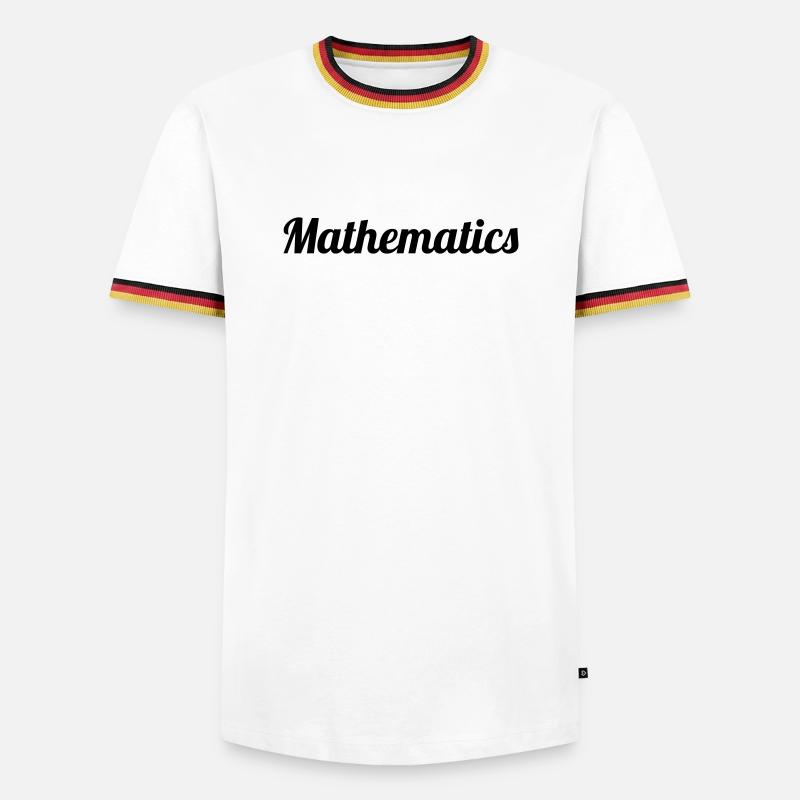 Mathematics - Men's Ringer Shirt - white/tricolour