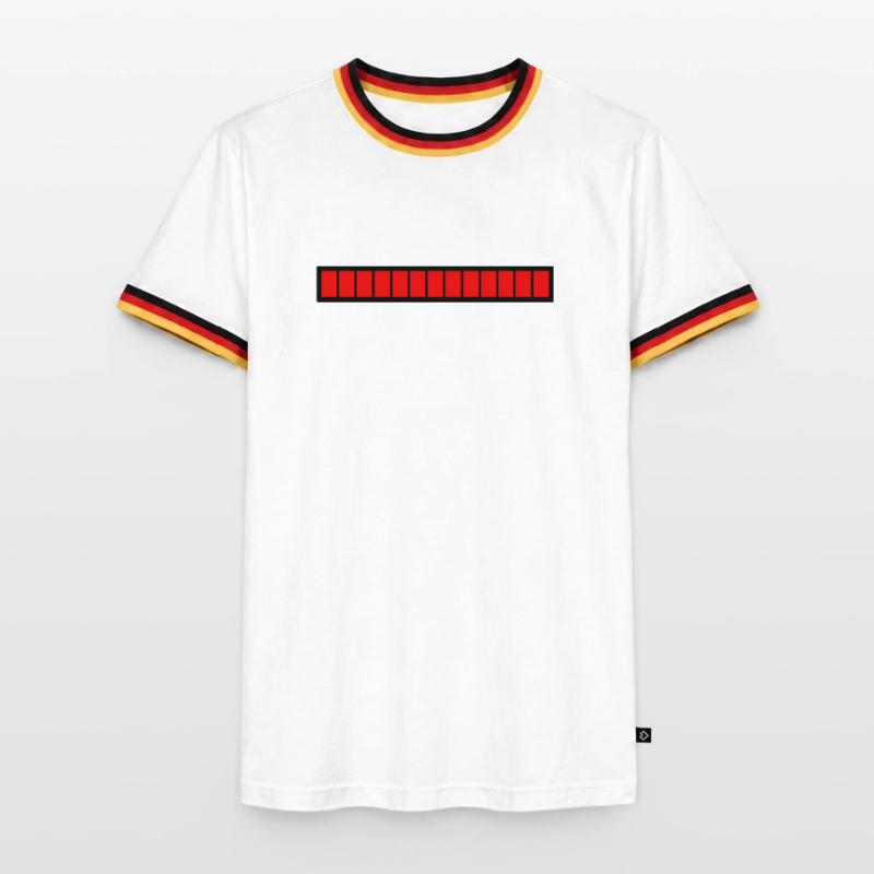 Rectangle loading bar Black Red (100%) Men's Ringer Shirt