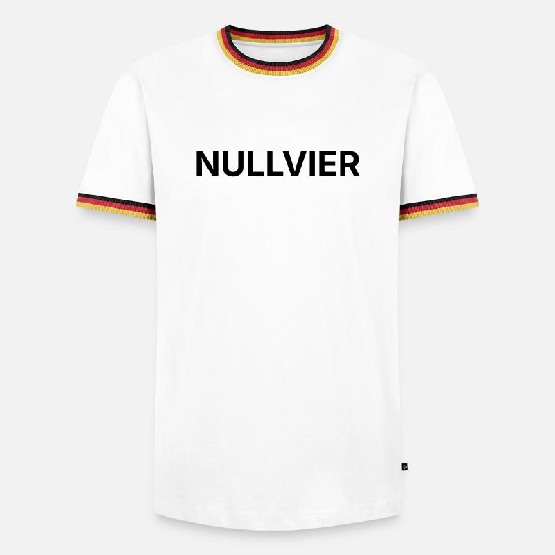 ZERO FOUR - Men's Ringer Shirt - white/tricolour