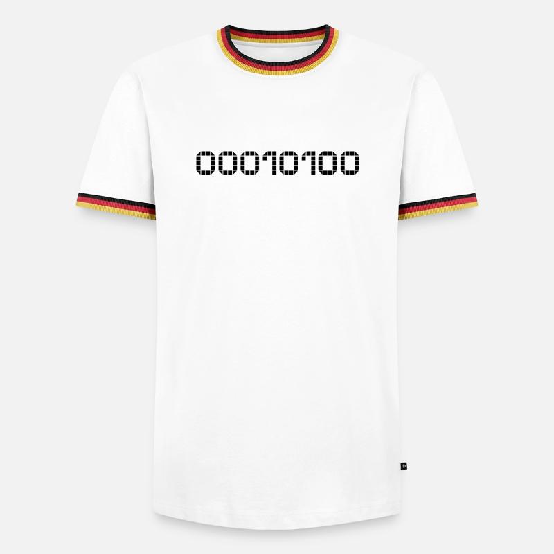 Binary notation - 20 - Men's Ringer Shirt - white/tricolour