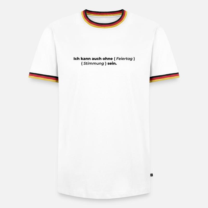 even without - Men's Ringer Shirt - white/tricolour