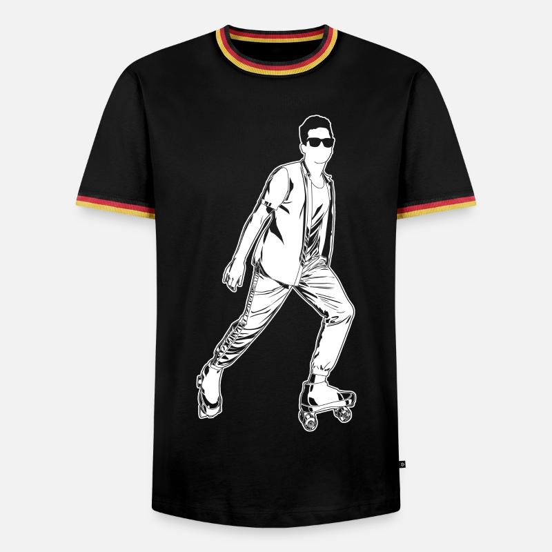 Roller skaters - Men's Ringer Shirt - black/tricolour