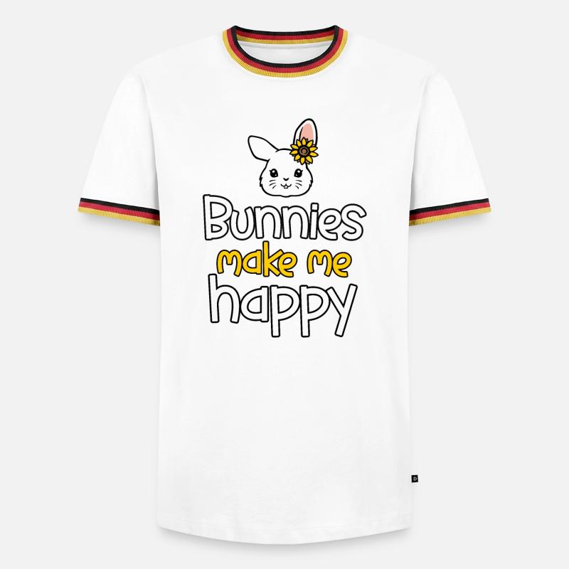 Rabbit Rabbit - Men's Ringer Shirt - white/tricolour