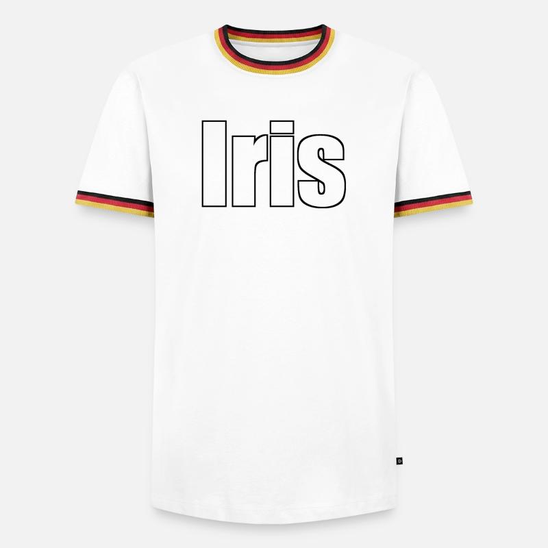 Iris - T-shirt contrasté Homme - blanc/tricolore
