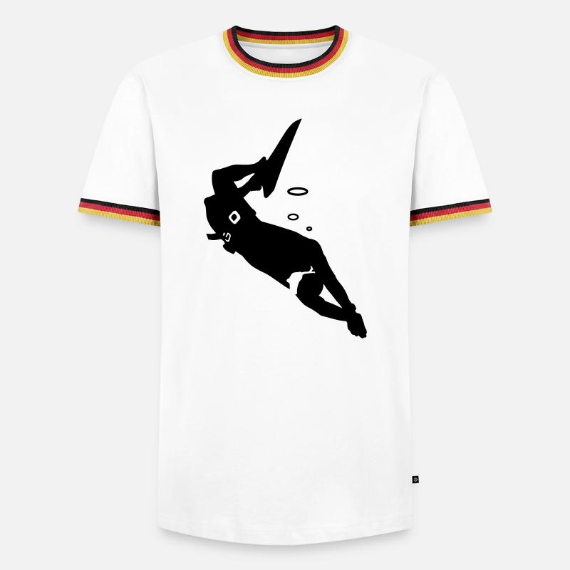 Diver - Men's Ringer Shirt - white/tricolour